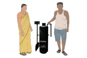 Alternative to Firewood: The purpose of the Water Heater project is to reduce human-wildlife conflict, forest degradation, and the workload of women, through adoption of an efficient biomass-fuelled water heater by the communities.