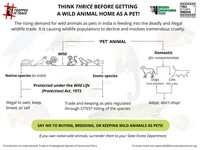 The #TrappedInTrade campaign is focused on the serious issue of growing demand for exotic animals in India and the urgent need for stronger wildlife laws for better regulation of trade in exotic species in the country.