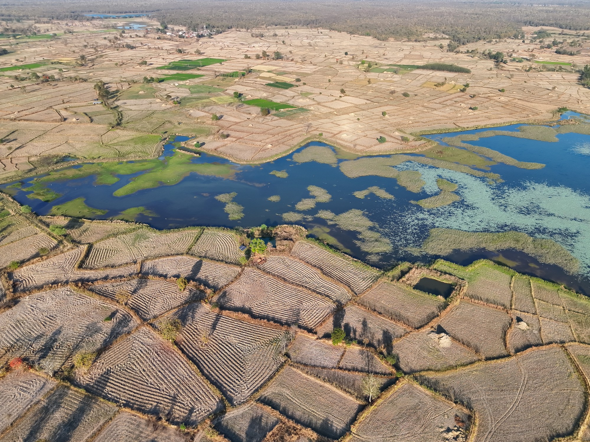 WCT - TIGERS, FORESTS, & COMMUNITIES - An aerial view of the mosaic multiple-use landscape in Chandrapur.